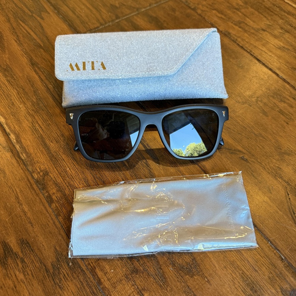 MITA Sunglasses UNISEX 55-16-150 Black Matte THE WAVE C2 Cat 3 square